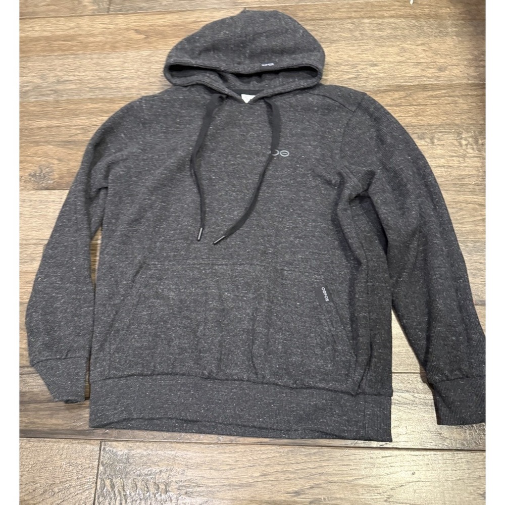 OOFOS OOmy Knit Hoodie Women's Small Gray Pullover Sweatshirt Pre Owned